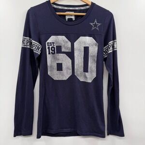 VINTAGE VICTORIAS SECRET PINK DALLAS COWBOYS LONG SLEEVE T SIZE MEDIUM
